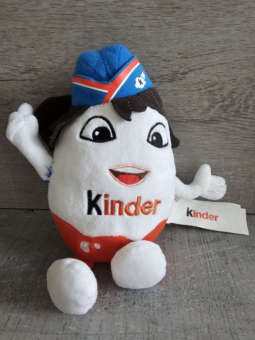 Kinder Ferrero Candy 8" Kinderino Plush Egg Girl Stewardess